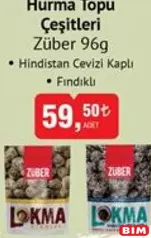 ZÜBER HURMA TOPU ÇEŞİTLERİ 96 G